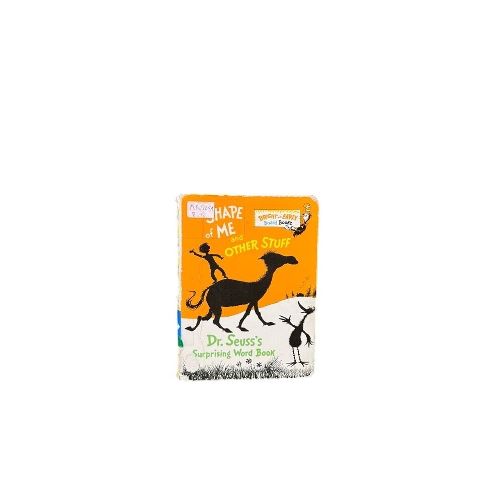 Dr. Seuss The Shape of Me and Other Stuff Board Book Surprising Word Book Orange